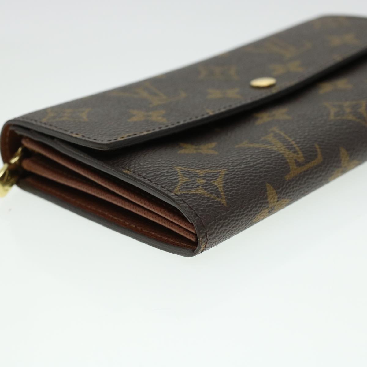 LOUIS VUITTON Monogram Portefeuille Sarah Long Wallet M60531 LV Auth 41852