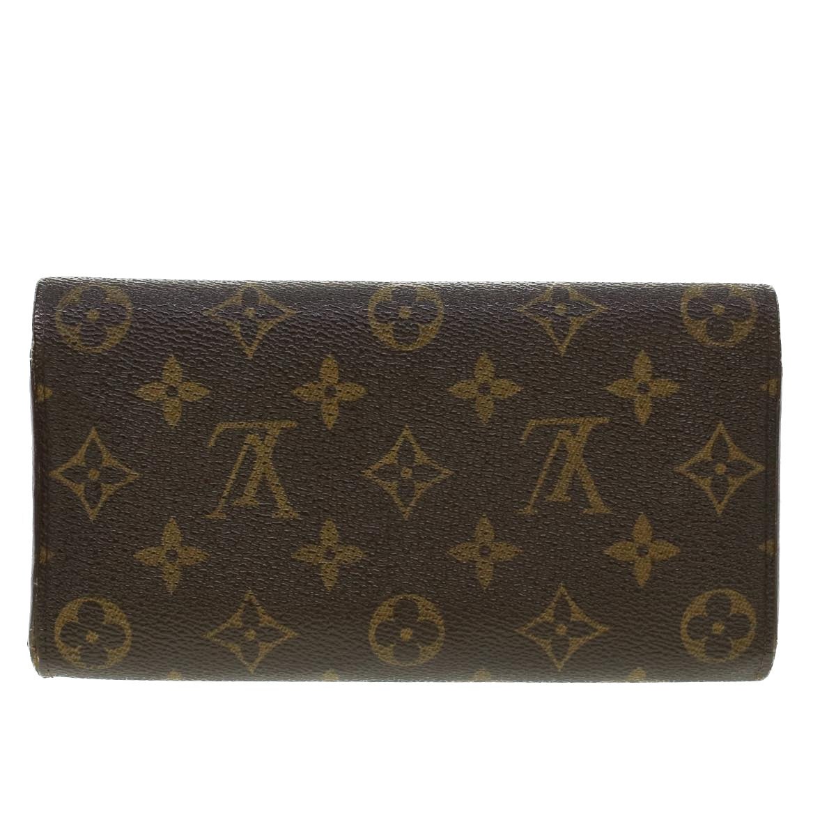 LOUIS VUITTON Monogram Portefeuille International Long Wallet M61217 Auth 41853