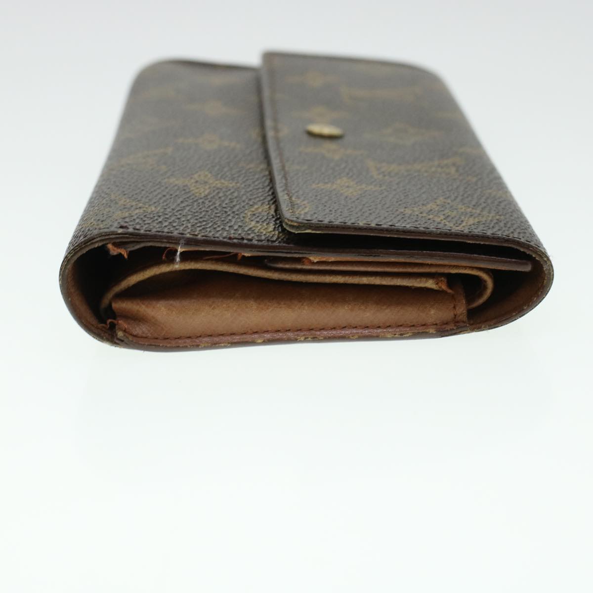 LOUIS VUITTON Monogram Portefeuille International Long Wallet M61217 Auth 41853