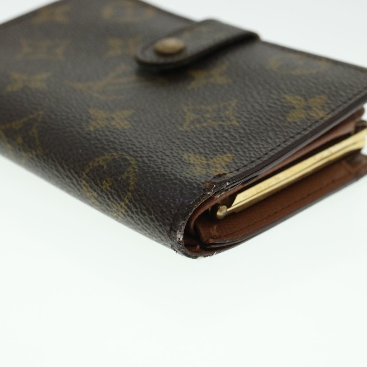 LOUIS VUITTON Monogram Porte Monnaie Billets Viennois Wallet M61663 Auth 41858