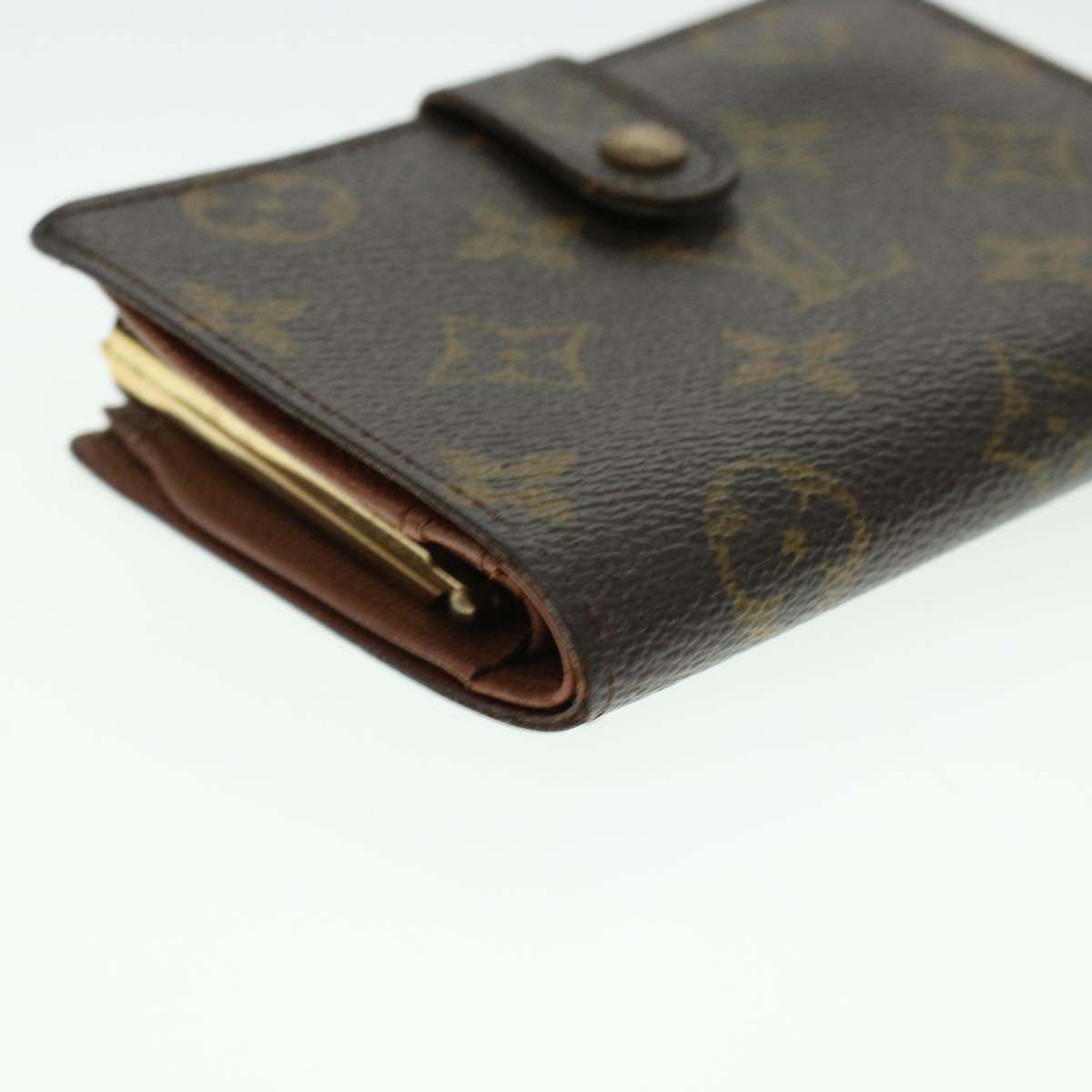 LOUIS VUITTON Monogram Porte Monnaie Billets Viennois Wallet M61663 Auth 41858