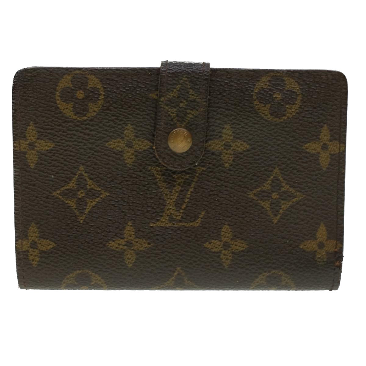 LOUIS VUITTON Monogram Porte Monnaie Billets Viennois Wallet M61663 Auth 41858