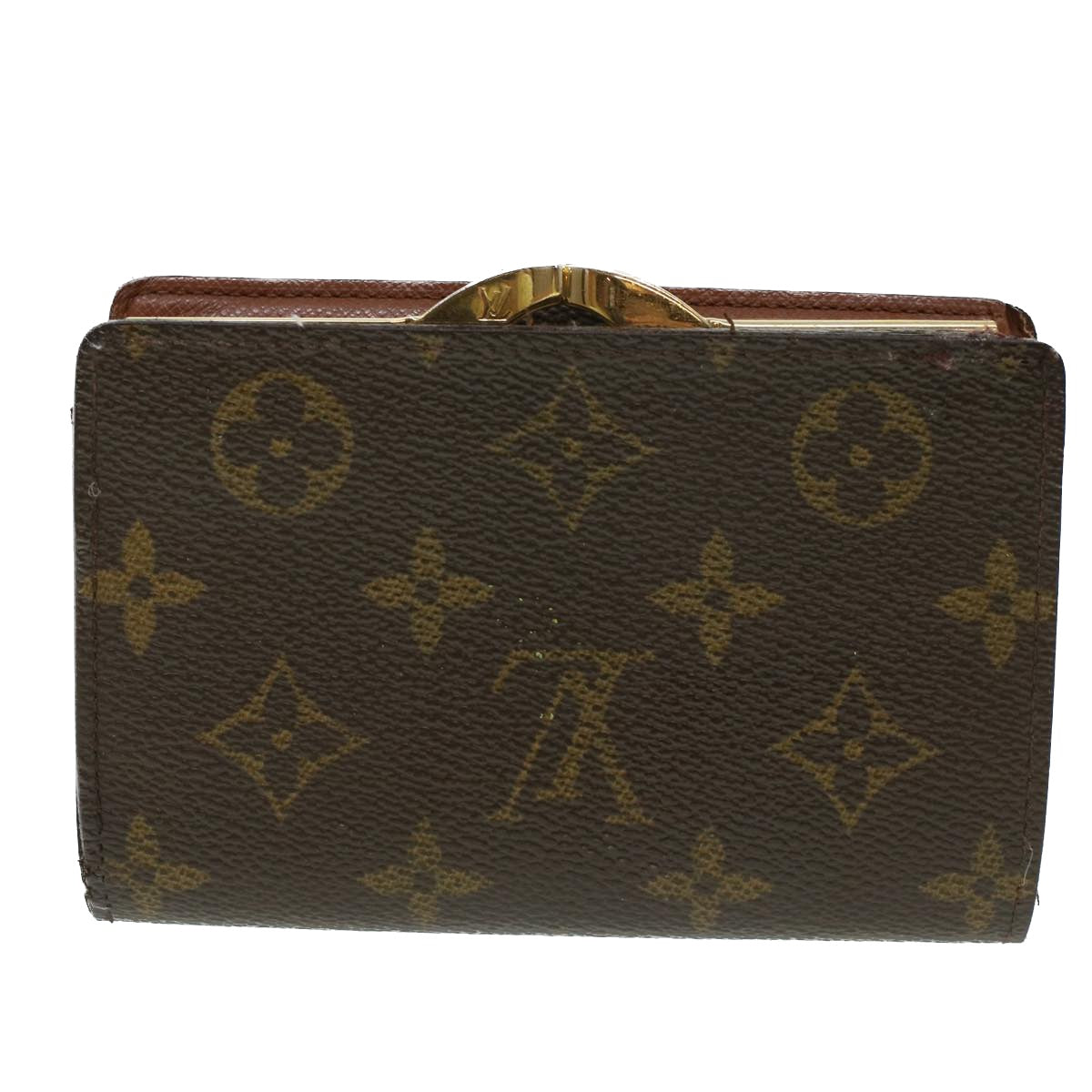 LOUIS VUITTON Monogram Porte Monnaie Billets Viennois Wallet M61663 Auth 41858