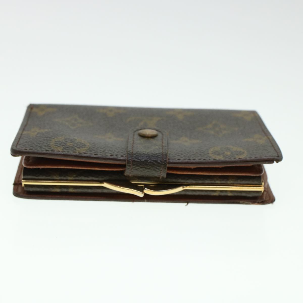 LOUIS VUITTON Monogram Porte Monnaie Billets Viennois Wallet M61663 Auth 41858