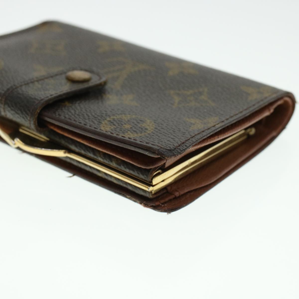 LOUIS VUITTON Monogram Porte Monnaie Billets Viennois Wallet M61663 Auth 41858