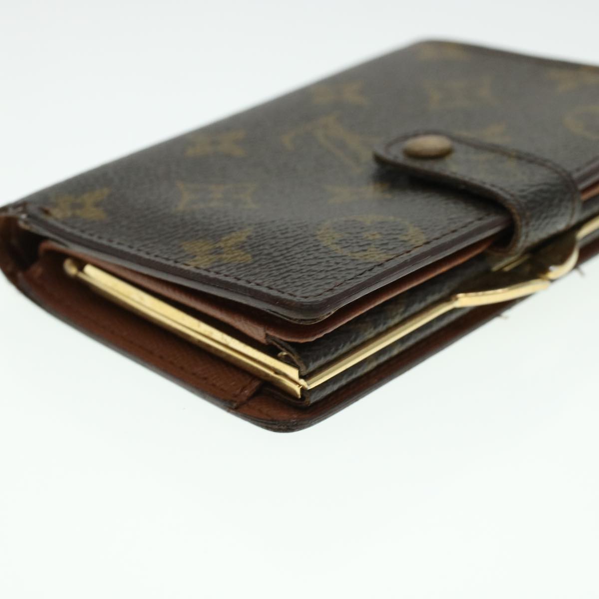 LOUIS VUITTON Monogram Porte Monnaie Billets Viennois Wallet M61663 Auth 41858