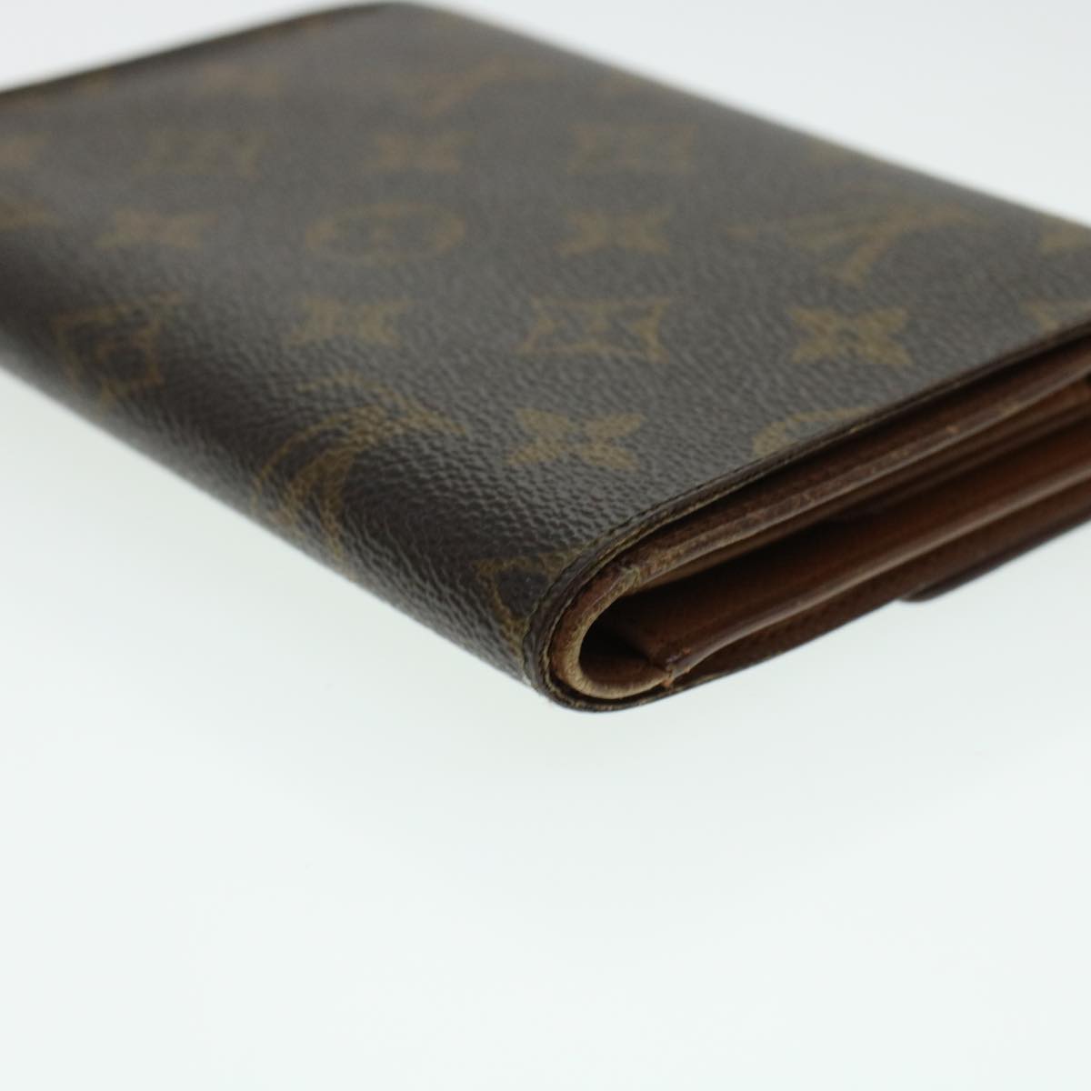 LOUIS VUITTON Monogram Porte Tresor Etui Papie Wallet M61202 LV Auth 42147