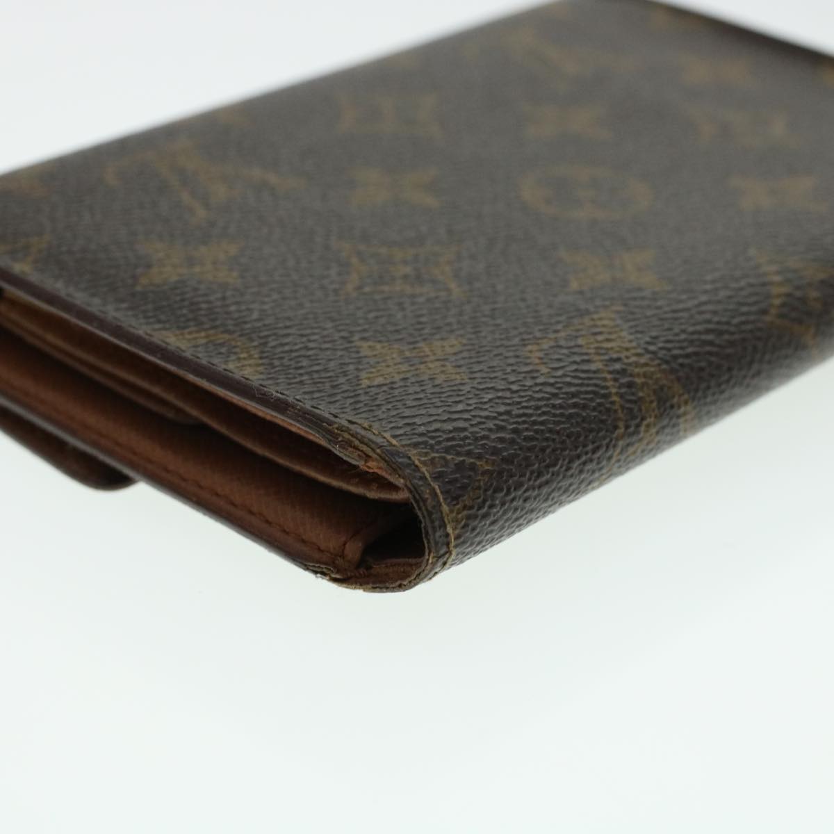 LOUIS VUITTON Monogram Porte Tresor Etui Papie Wallet M61202 LV Auth 42147