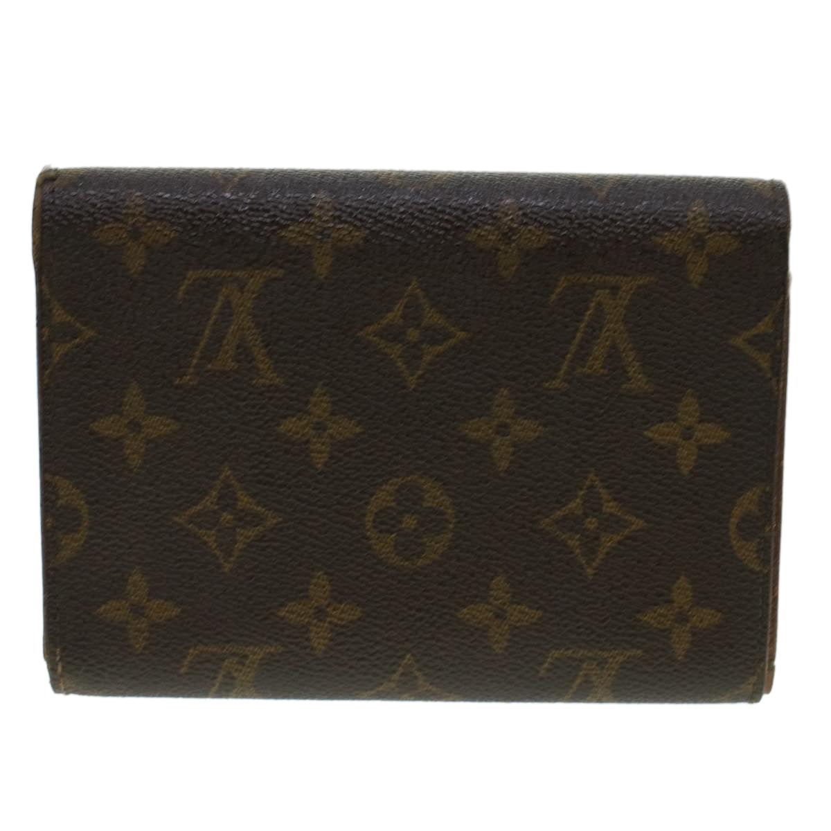 LOUIS VUITTON Monogram Porte Tresor Etui Papie Wallet M61202 LV Auth 42147