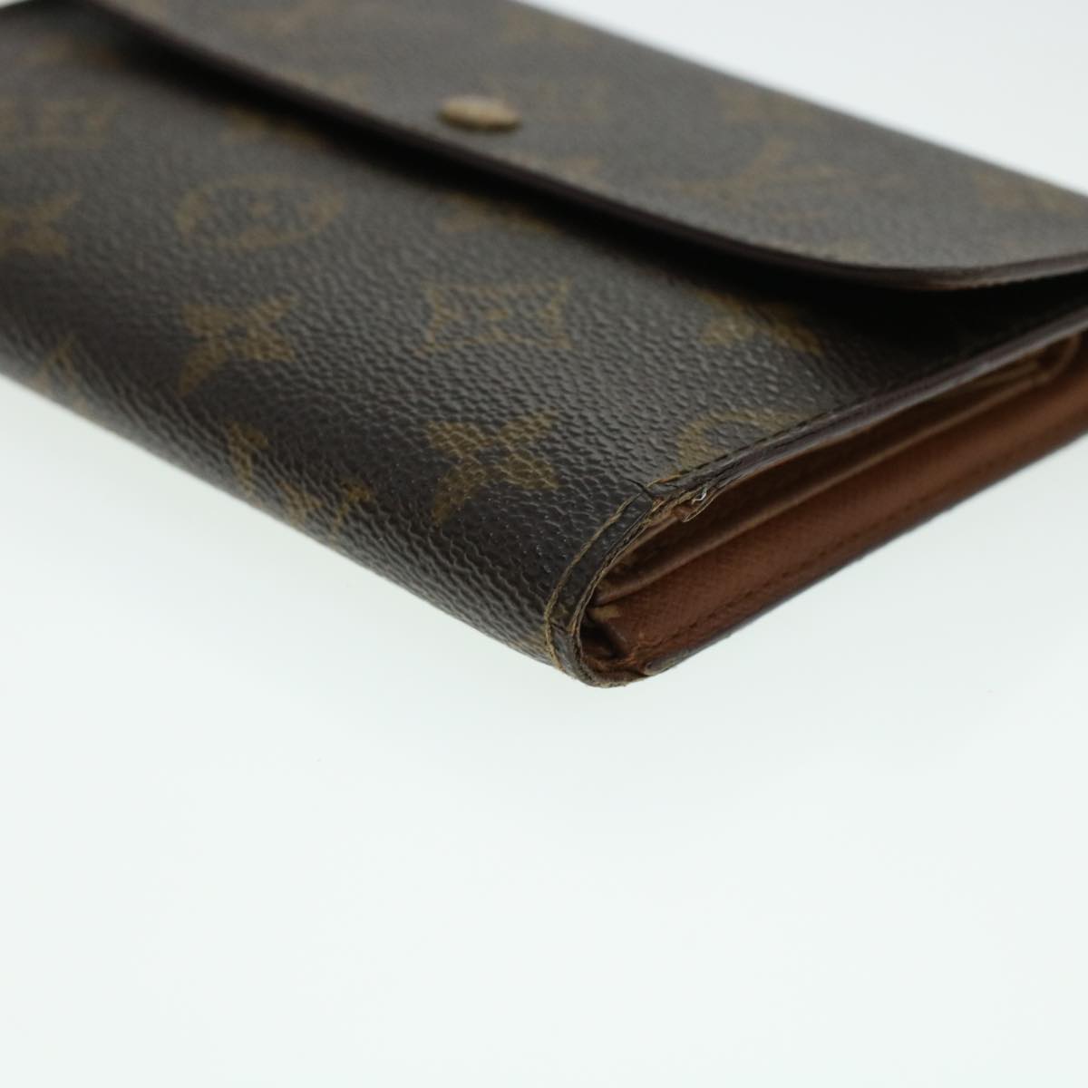 LOUIS VUITTON Monogram Porte Tresor Etui Papie Wallet M61202 LV Auth 42147