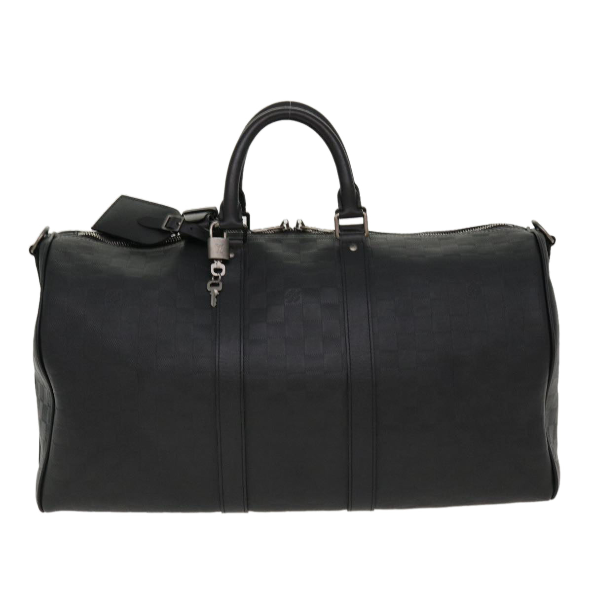 LOUIS VUITTON Damier Infini Keepall Bandouliere 45 Boston Bag N41145 LV 42163S