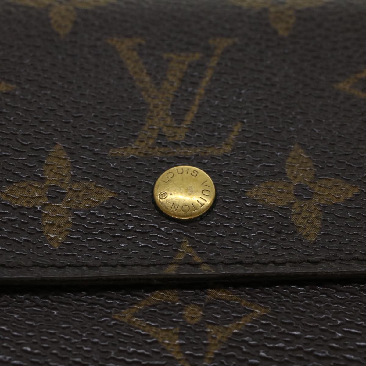 LOUIS VUITTON Monogram Portefeuille Elise Wallet M61654 LV Auth 42175