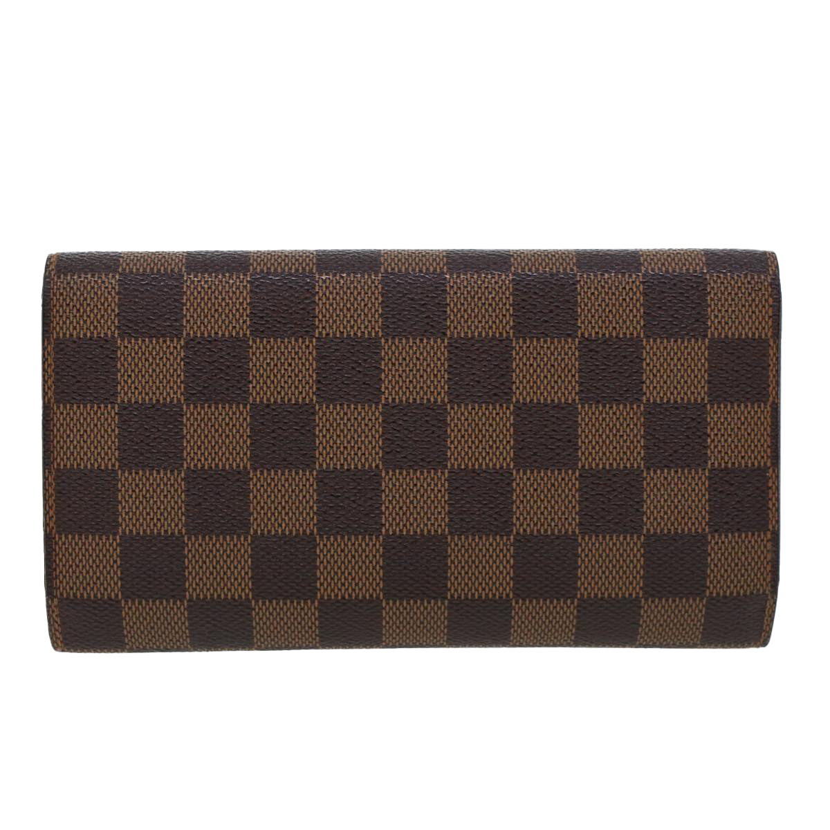 LOUIS VUITTON Damier Ebene Portefeuille International Wallet N61217 Auth 42296