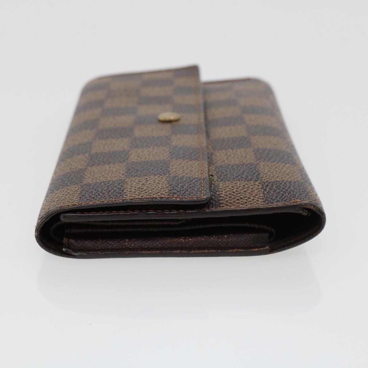 LOUIS VUITTON Damier Ebene Portefeuille International Wallet N61217 Auth 42296