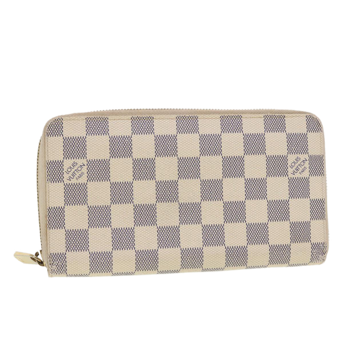 LOUIS VUITTON Damier Azur Zippy Organizer Long Wallet N60012 LV Auth 42527