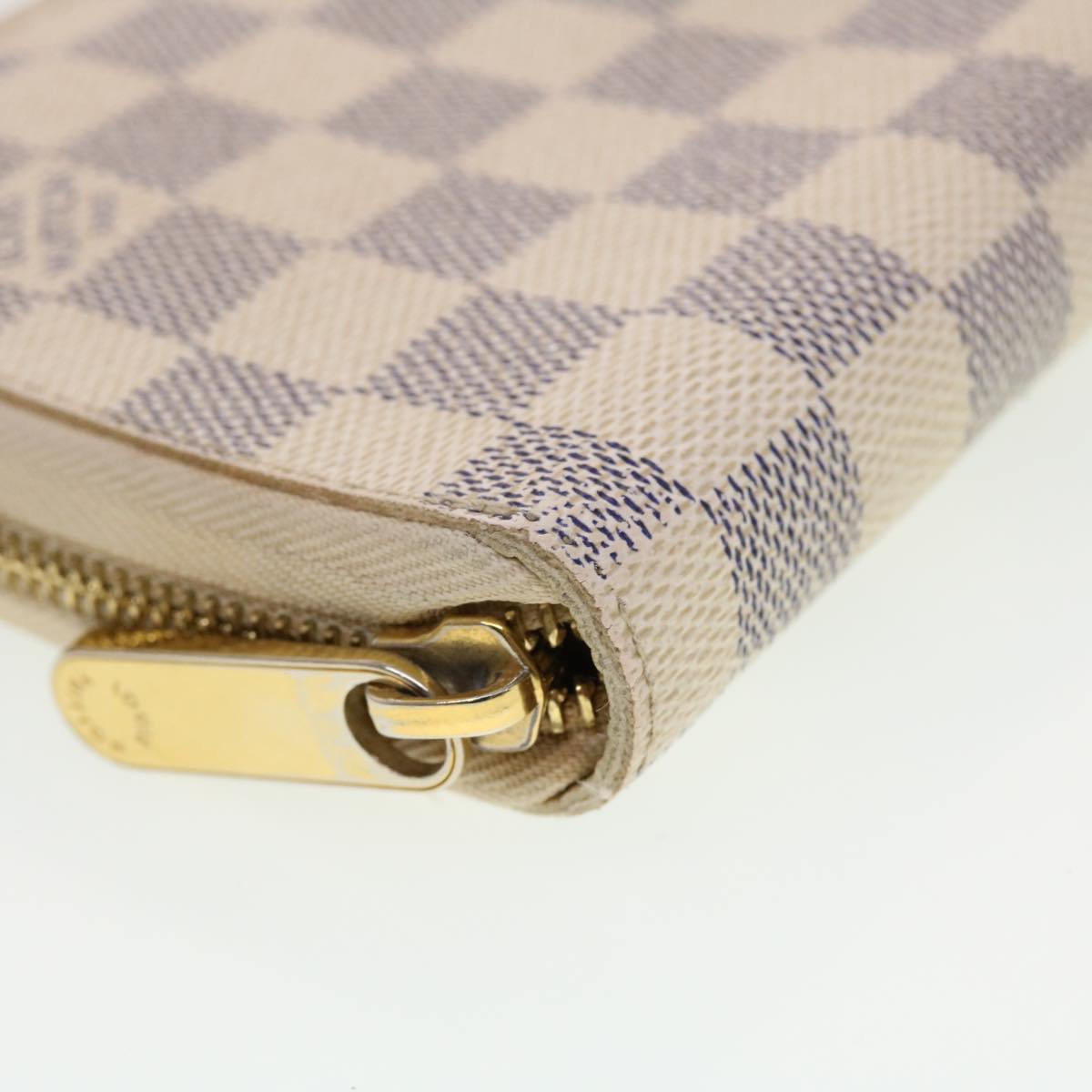 LOUIS VUITTON Damier Azur Zippy Organizer Long Wallet N60012 LV Auth 42527