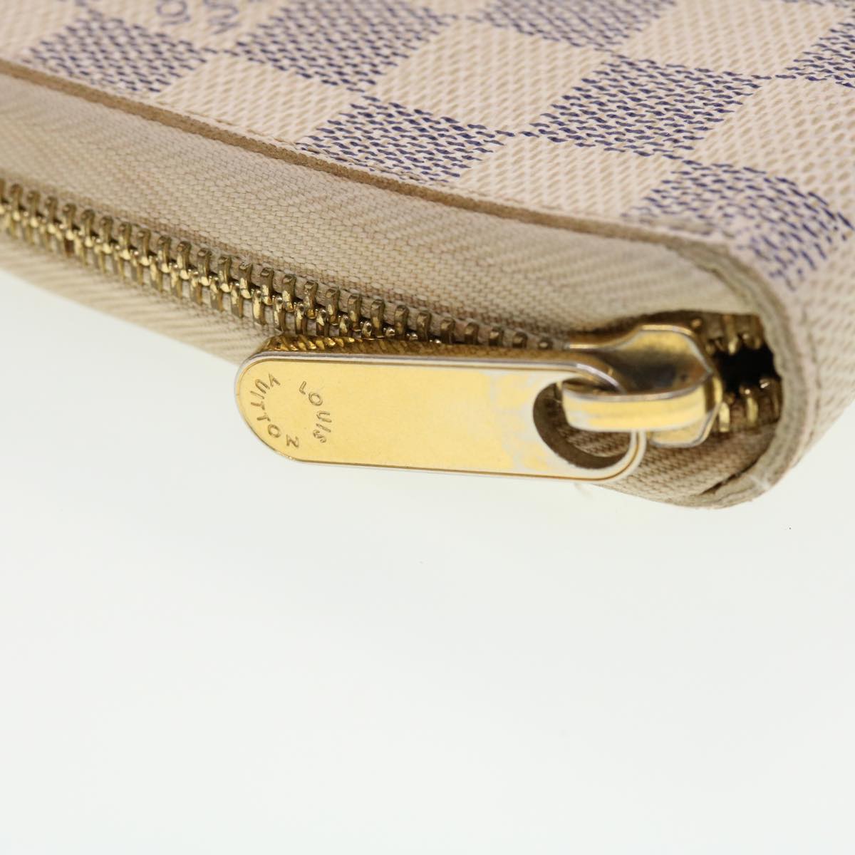 LOUIS VUITTON Damier Azur Zippy Organizer Long Wallet N60012 LV Auth 42527