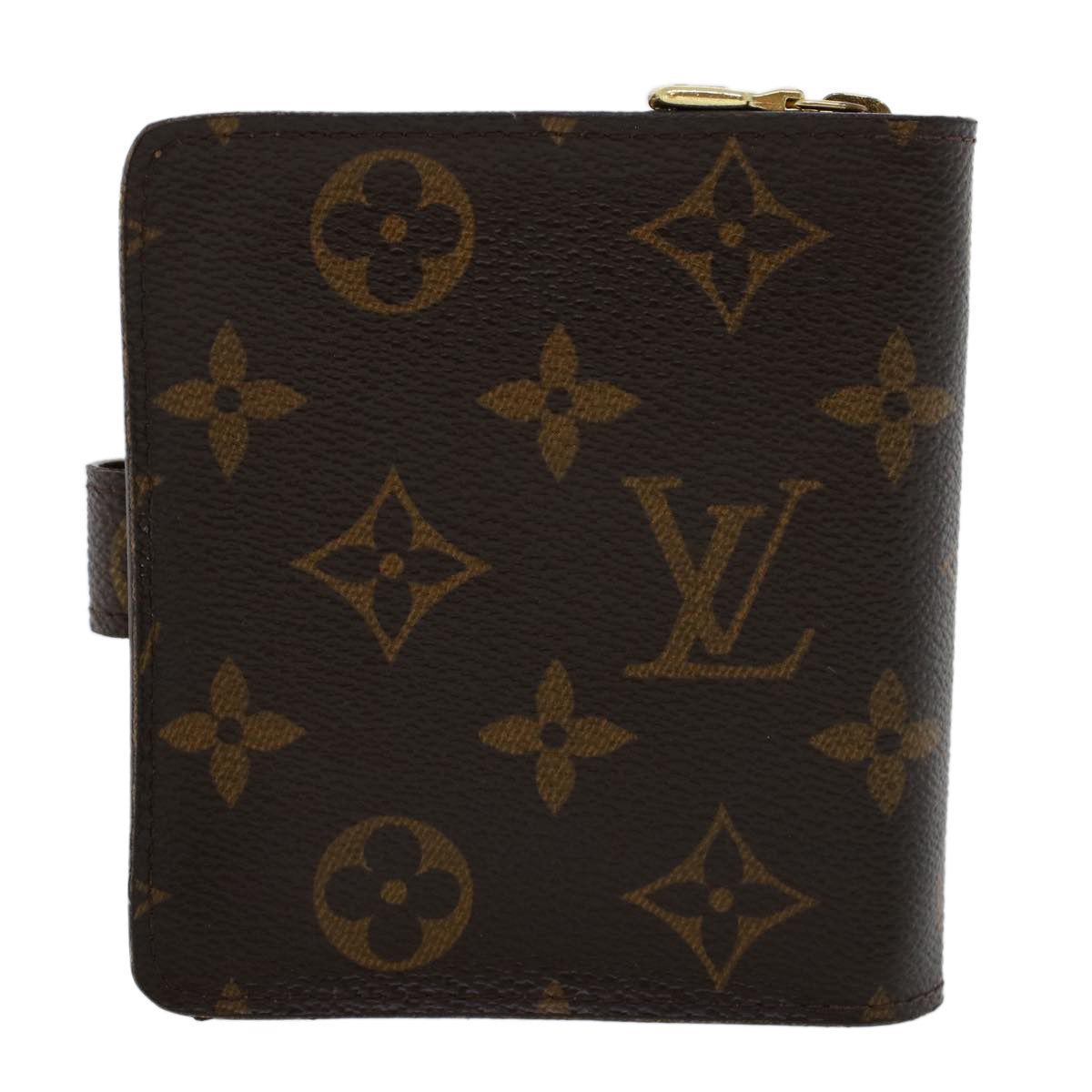 LOUIS VUITTON Monogram Compact Zip Wallet M61667 LV Auth 42798