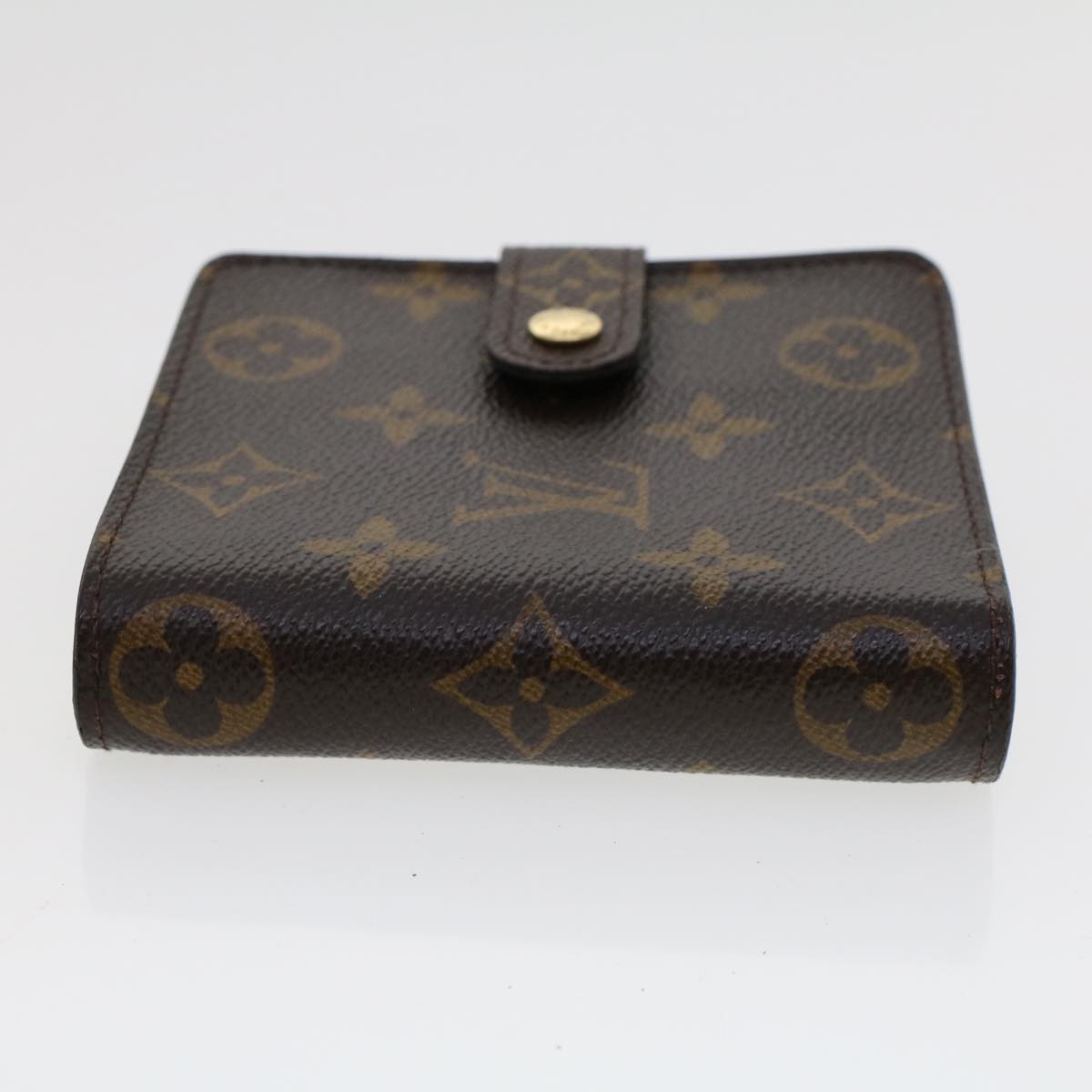 LOUIS VUITTON Monogram Compact Zip Wallet M61667 LV Auth 42798