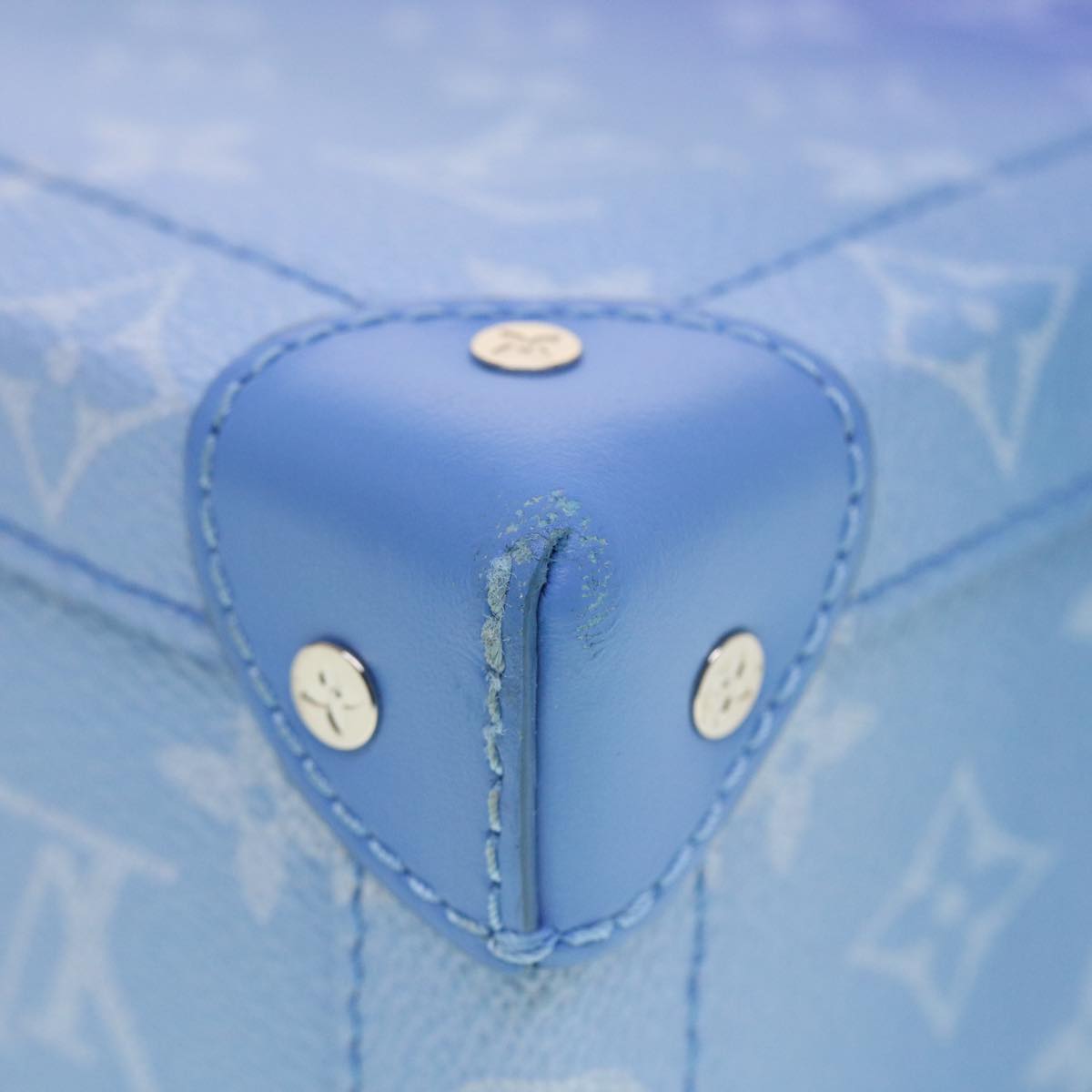 LOUIS VUITTON Monogram Clouds Soft Trunk Shoulder Bag Blue M45430 LV Auth 42826SM