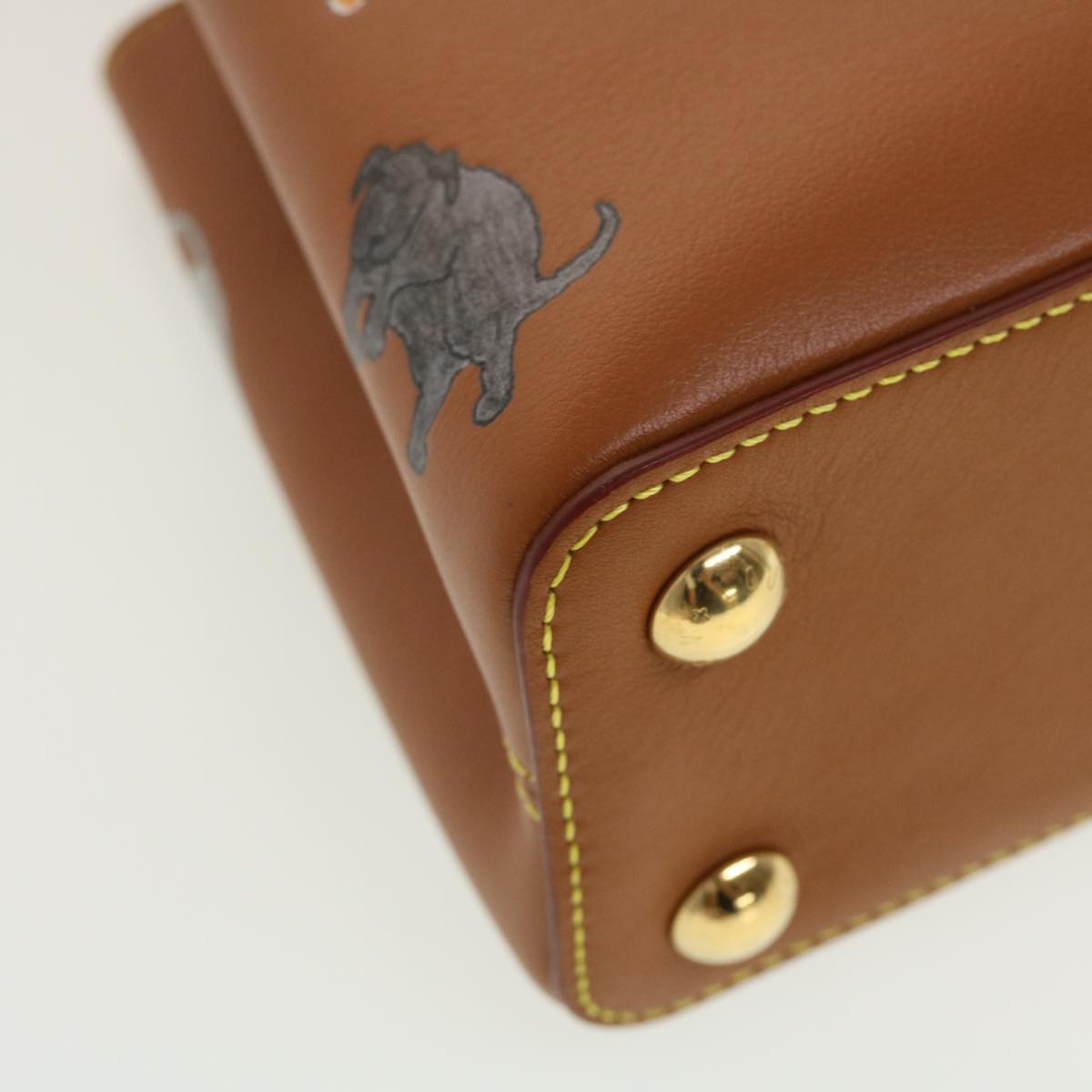 LOUIS VUITTON Catgram Capsine BB Hand Bag 2way Brown M53185 LV Auth 42827SM