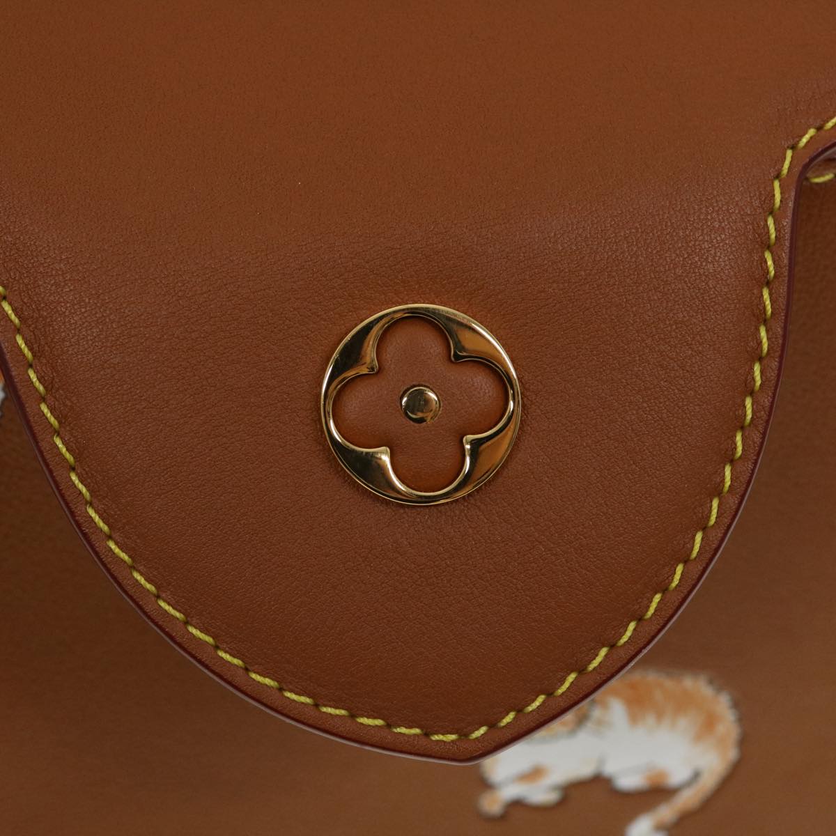 LOUIS VUITTON Catgram Capsine BB Hand Bag 2way Brown M53185 LV Auth 42827SM