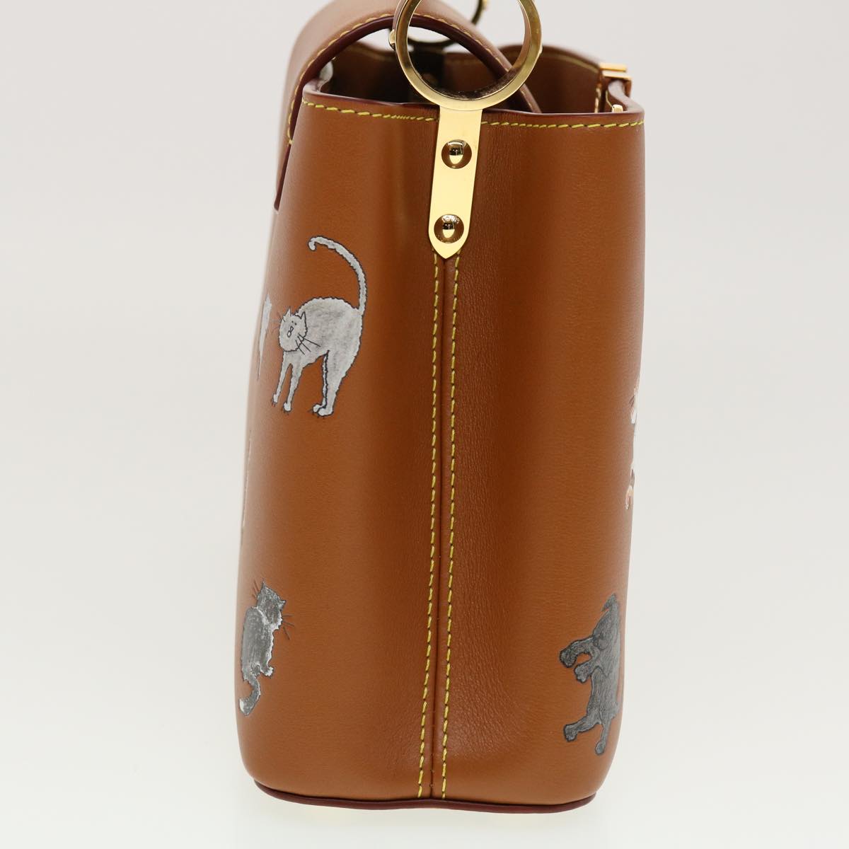 LOUIS VUITTON Catgram Capsine BB Hand Bag 2way Brown M53185 LV Auth 42827SM