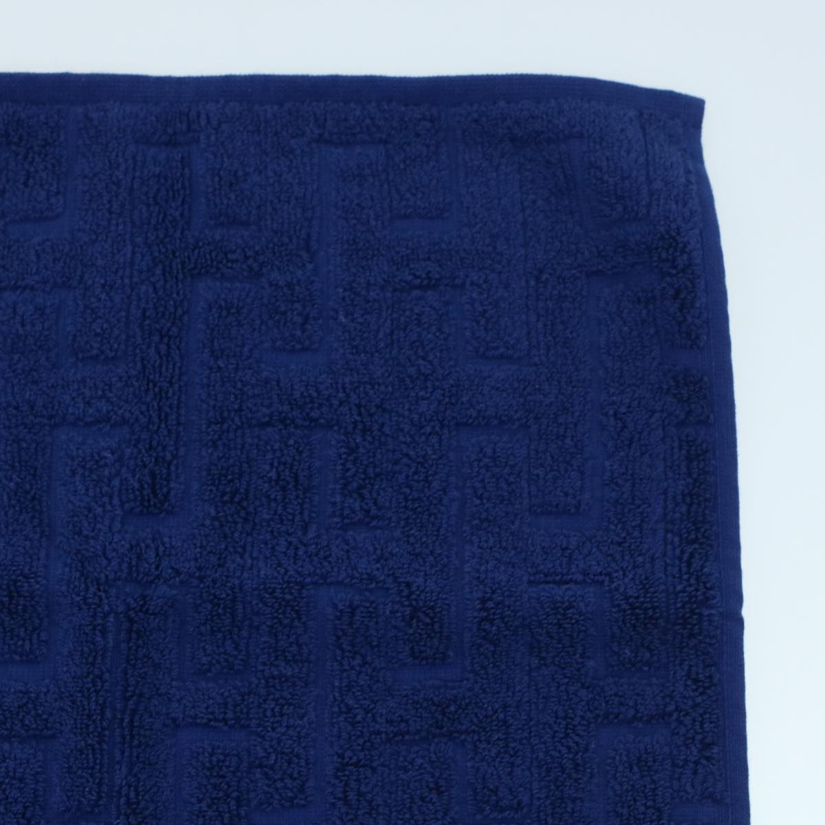 HERMES Towel Cotton Blue Navy Auth 42849