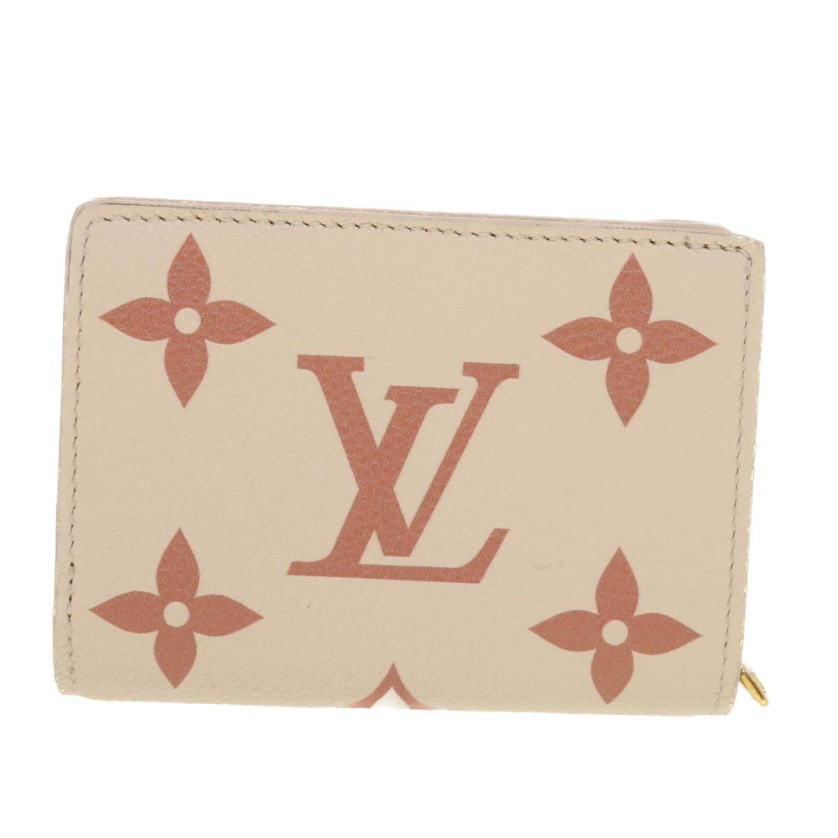 LOUIS VUITTON Monogram Empreinte Portefeuille Clare Wallet White M81927 42904SM