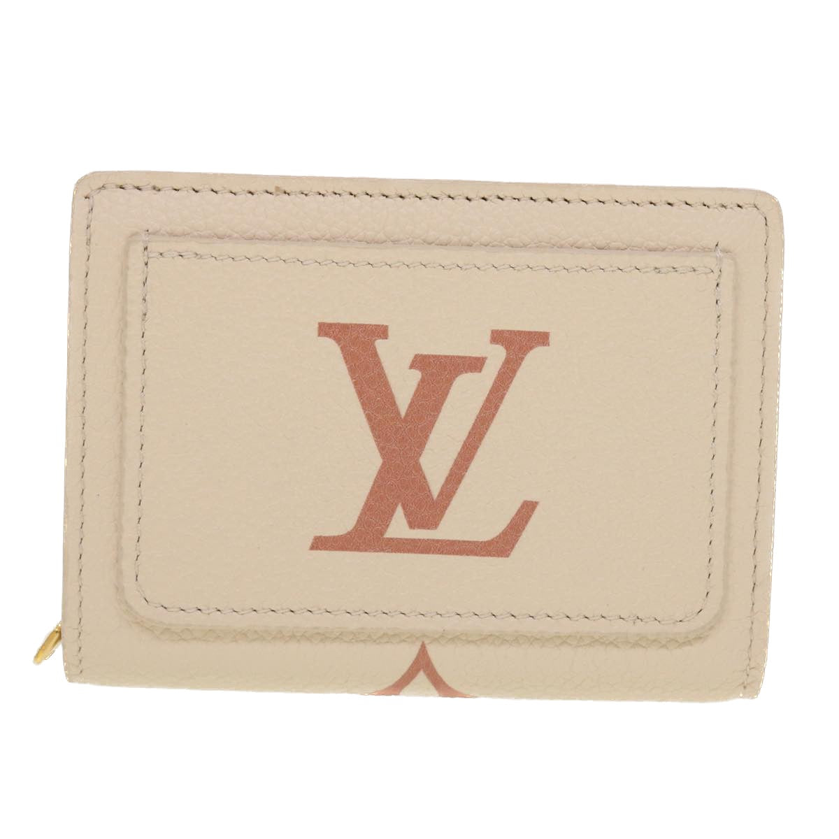 LOUIS VUITTON Monogram Empreinte Portefeuille Clare Wallet White M81927 42904A