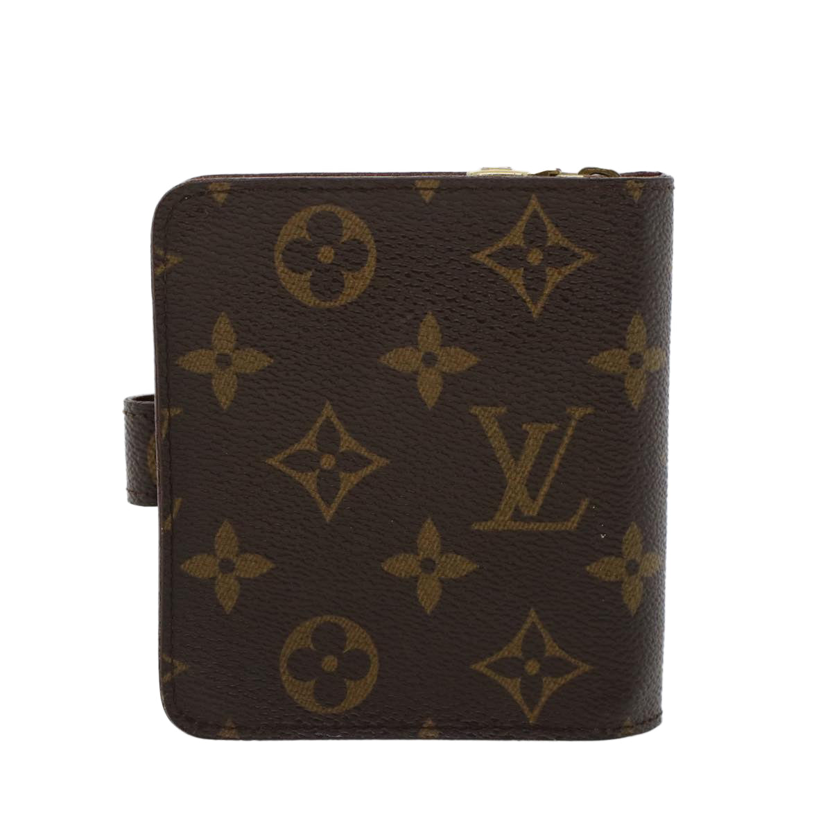 LOUIS VUITTON Monogram Compact Zip Wallet M61667 LV Auth 42957