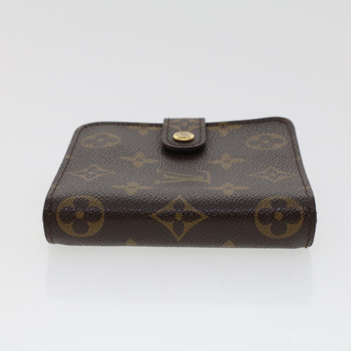 LOUIS VUITTON Monogram Compact Zip Wallet M61667 LV Auth 42957