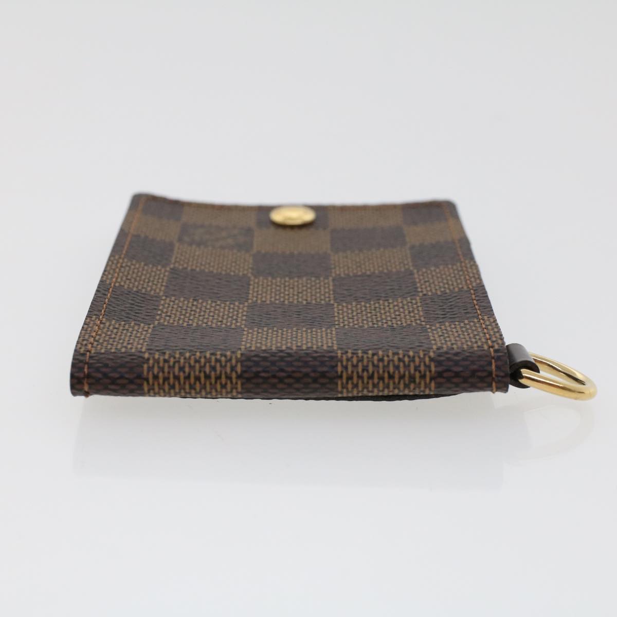 LOUIS VUITTON Damier Ebene Porte Cartes ID Bandouliere Case N60016 LV Auth 42958