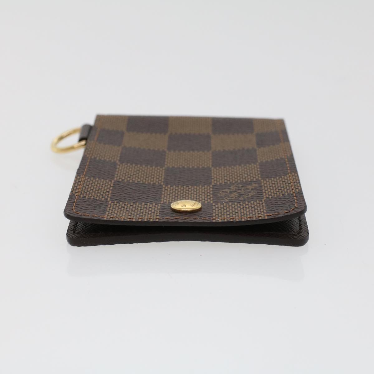 LOUIS VUITTON Damier Ebene Porte Cartes ID Bandouliere Case N60016 LV Auth 42958