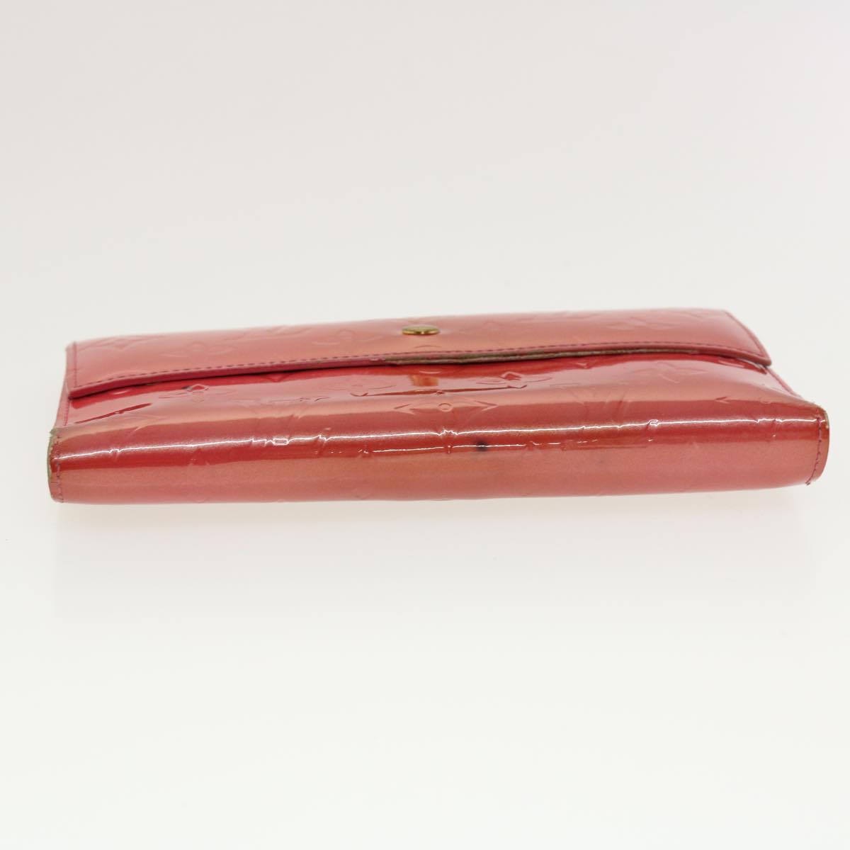 LOUIS VUITTON Vernis Porte Tresol International Long Wallet Pink M91246 LV 43022