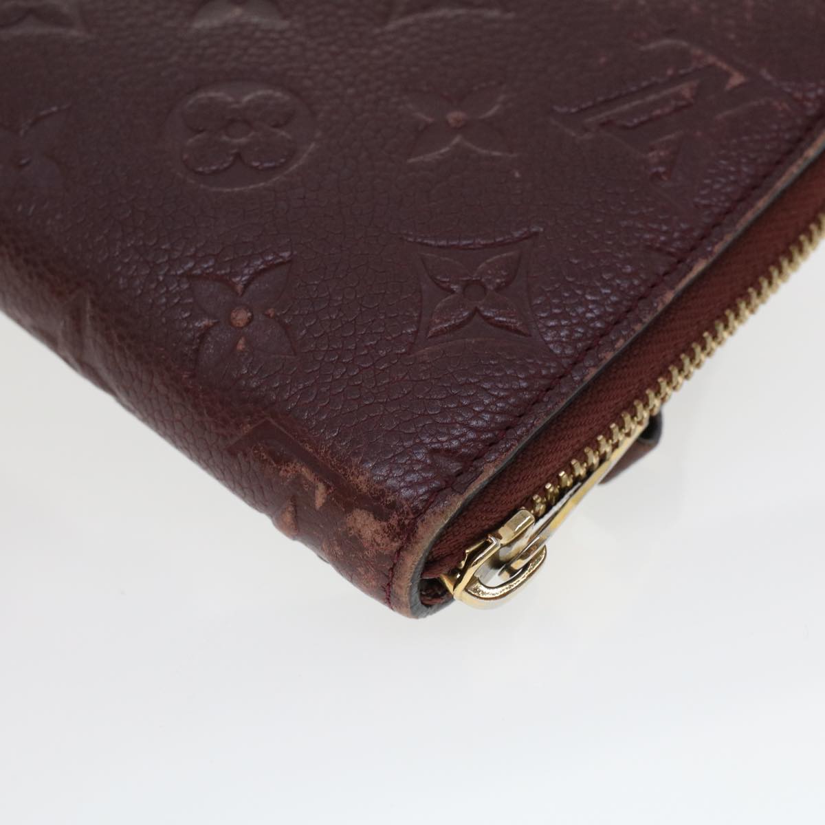 LOUIS VUITTON Empreinte Portefeuille Secret Ron Wallet Wine Red M60359 LV 43354