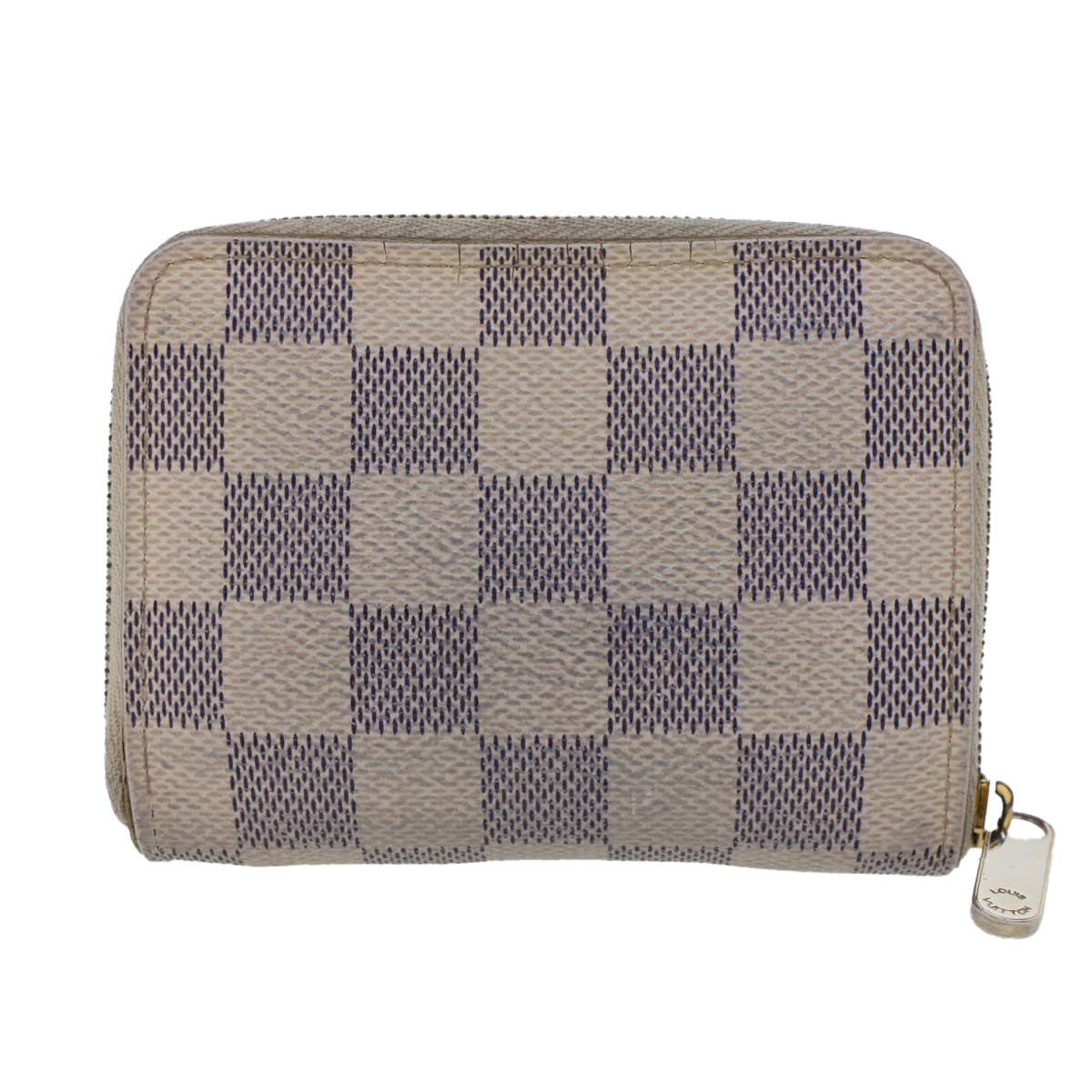 LOUIS VUITTON Damier Azur Zippy Coin Purse Coin Purse N63069 LV Auth 43740