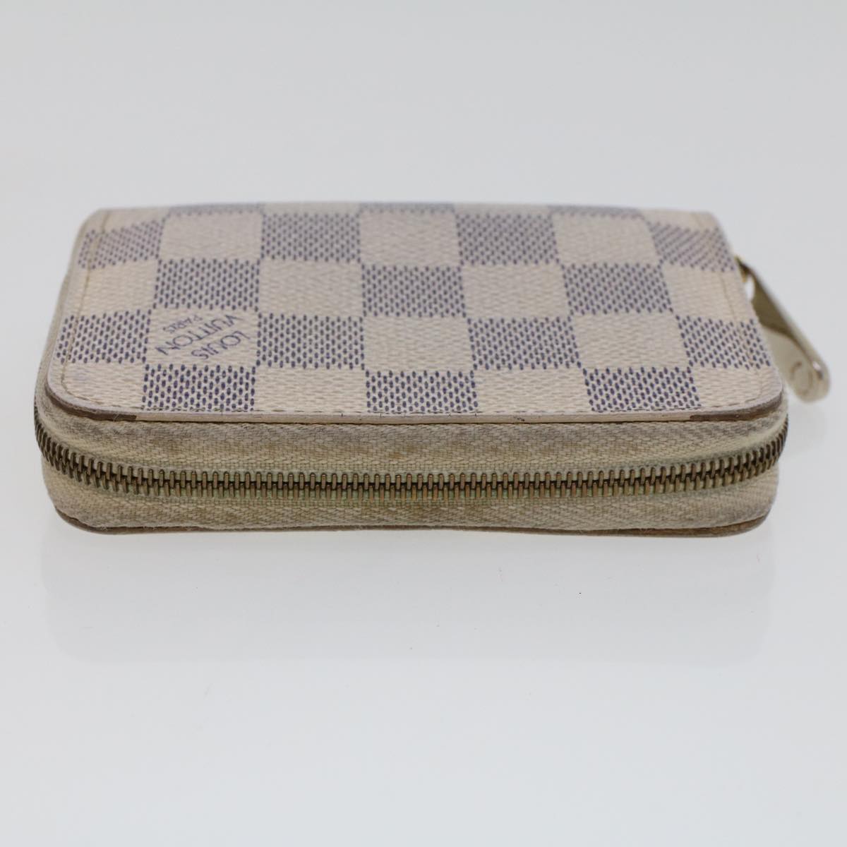 LOUIS VUITTON Damier Azur Zippy Coin Purse Coin Purse N63069 LV Auth 43740