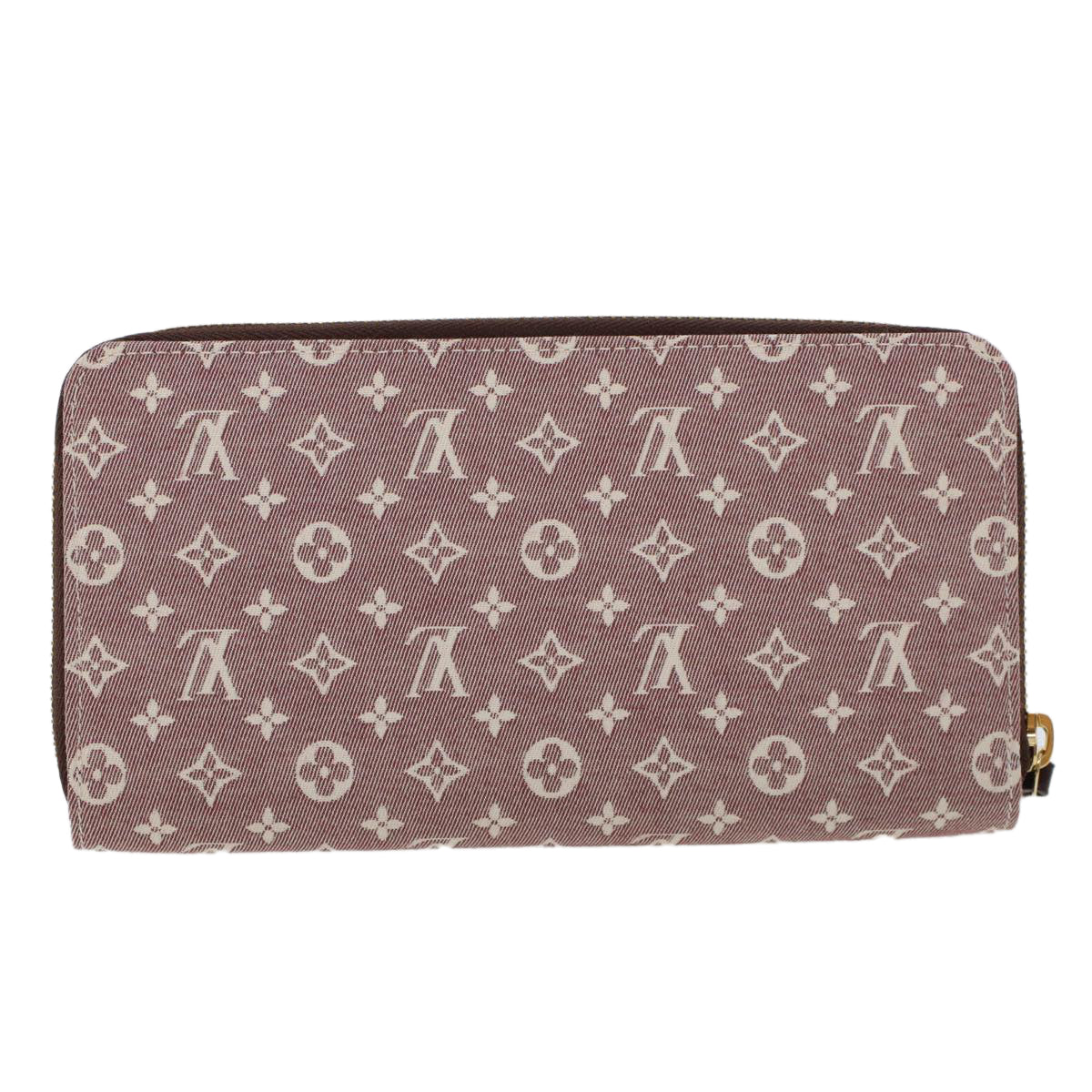 LOUIS VUITTON Monogram Idylle Zippy Wallet Long Wallet Sepia M63011 Auth 43783