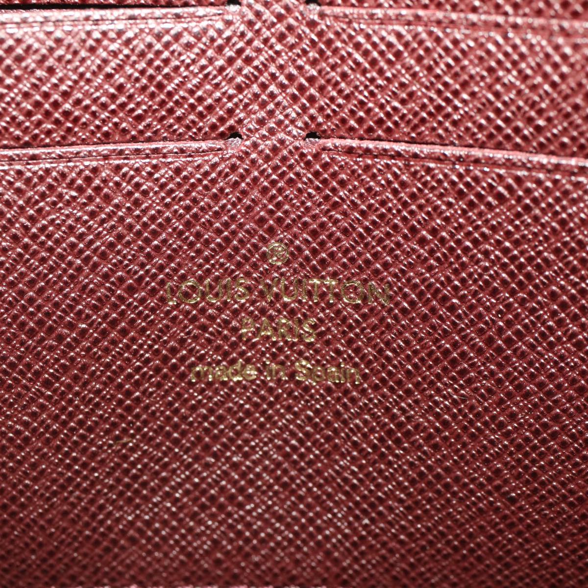 LOUIS VUITTON Monogram Idylle Zippy Wallet Long Wallet Sepia M63011 Auth 43783