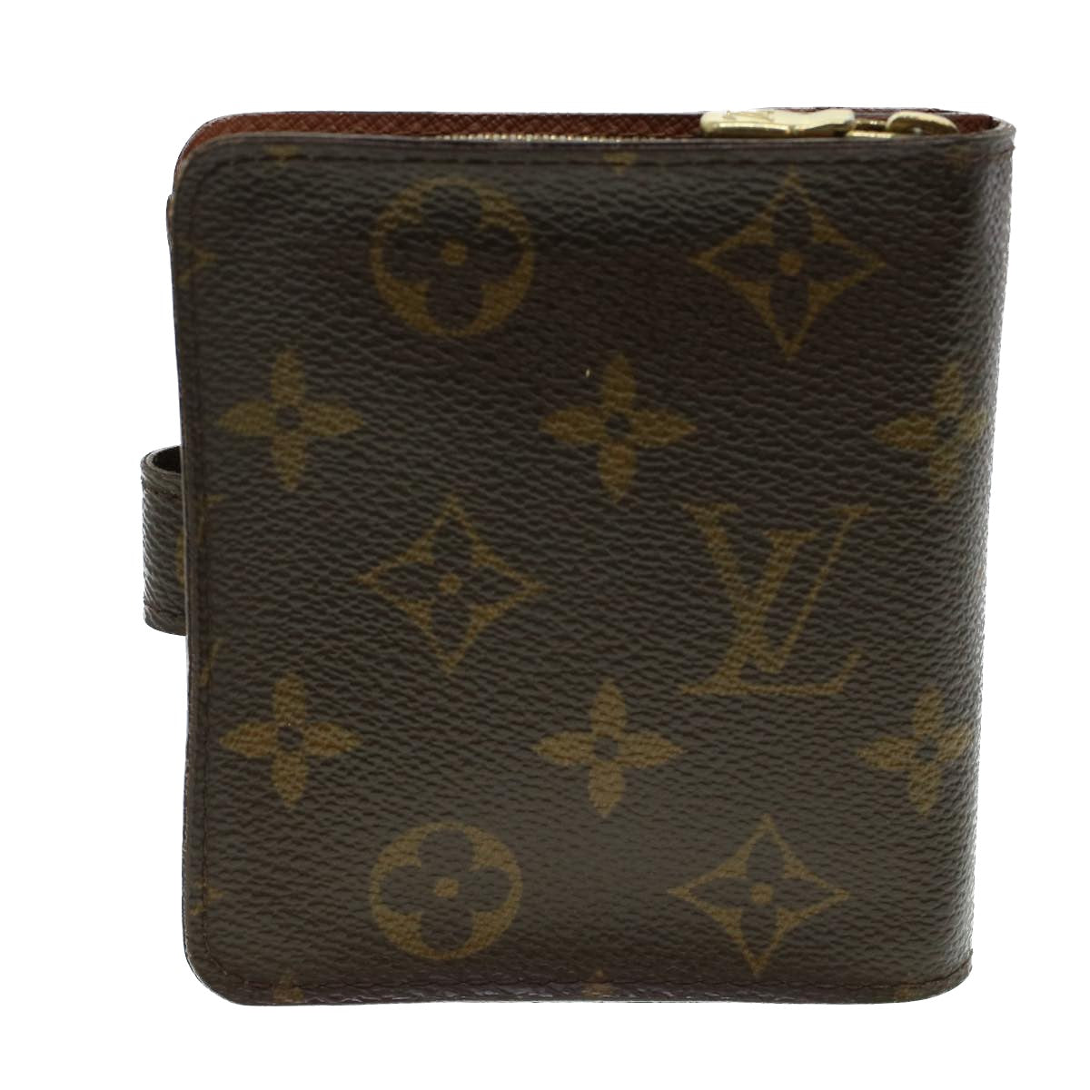 LOUIS VUITTON Monogram Compact Zip Wallet M61667 LV Auth 43836