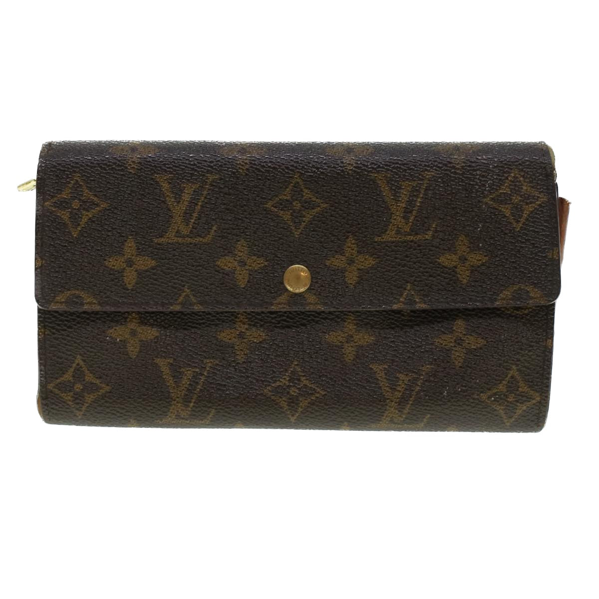 LOUIS VUITTON Monogram Portefeuille Sarah Long Wallet M60531 LV Auth 43989