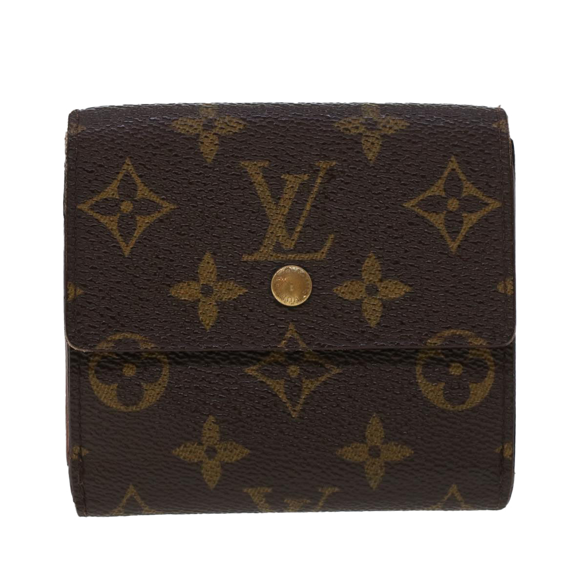 LOUIS VUITTON Monogram Portefeuille Elise Wallet M61654 LV Auth 44081