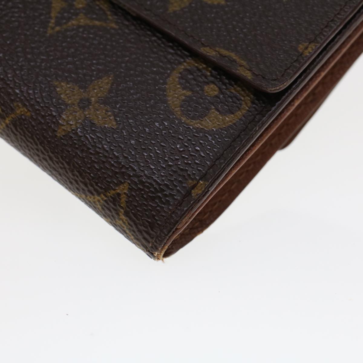 LOUIS VUITTON Monogram Portefeuille Elise Wallet M61654 LV Auth 44081