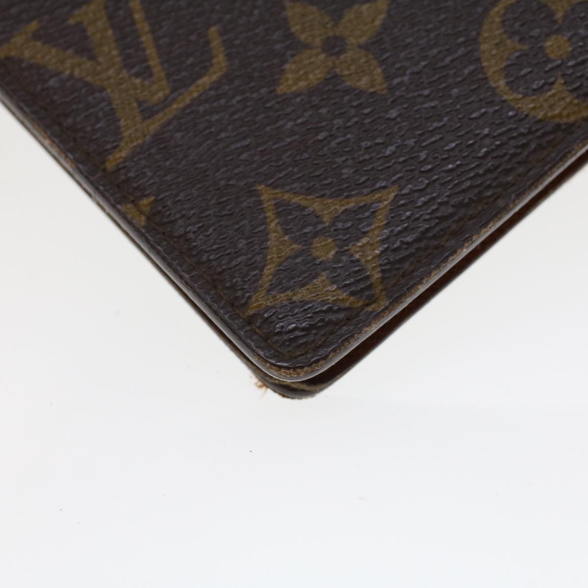 LOUIS VUITTON Monogram Porte Monnaie Bier Cartes Crdit Wallet M61652 Auth 44114