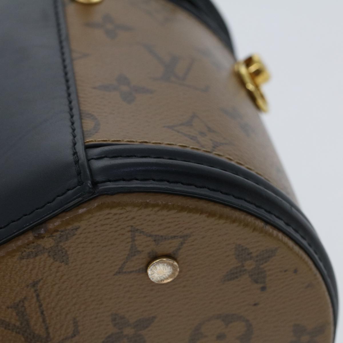 LOUIS VUITTON Monogram Reverse Cannes Hand Bag 2way M43986 LV Auth 44215SAV