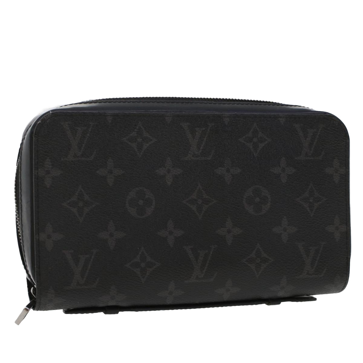 LOUIS VUITTON Monogram Eclipse Zippy XL Travel Case M61698 LV Auth 44237