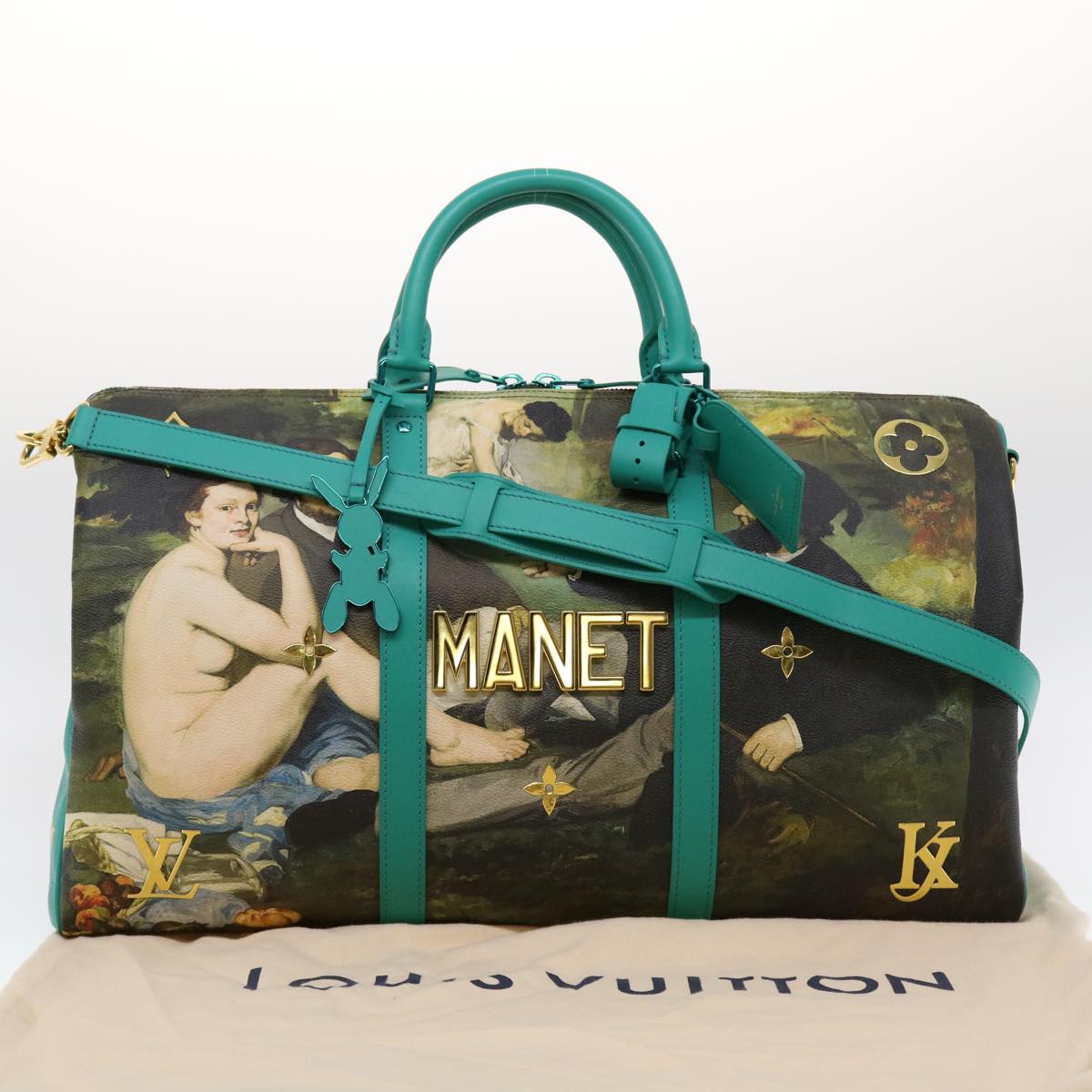 LOUIS VUITTON Masters Collection MANET Keepall Bandouliere 50 M43344 Auth 44429A