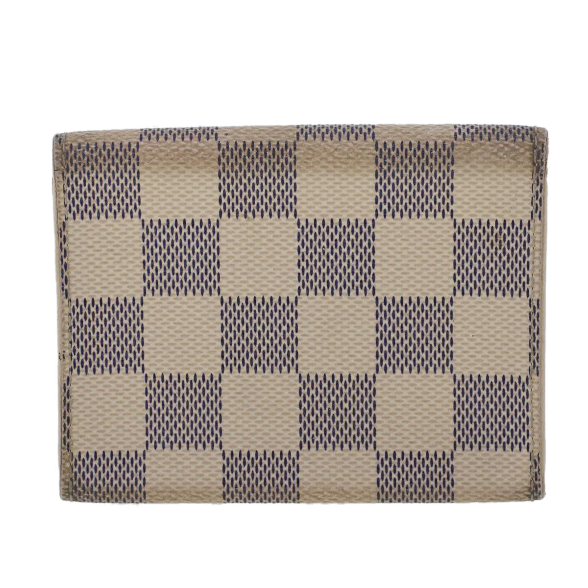 LOUIS VUITTON Damier Azur Amberop Cartes de Visit Card Case N61746 LV Auth 44486