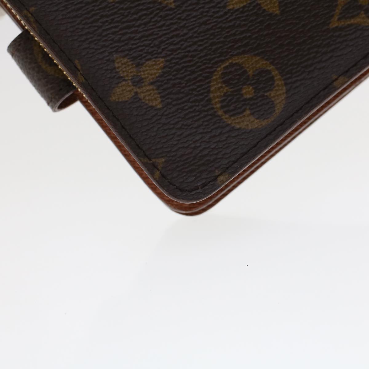 LOUIS VUITTON Monogram Compact Zip Wallet M61667 LV Auth 44636